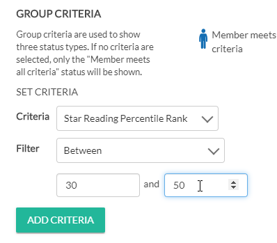 enter the values for the filter you selected